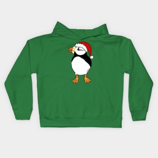 Christmas Puffin Kids Hoodie